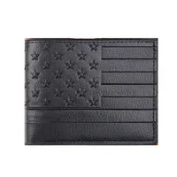 Men's Geometric PVC Flip Cover Coin Purse main image 2