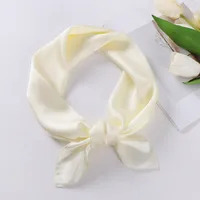 Women's Solid Color Solid Color Satin Polyester Silk Scarf sku image 9