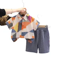Cute Abstract Cotton Boys Clothing Sets main image 4