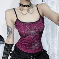 Women's Camisole Tank Tops Printing Sexy Spider Web main image 1