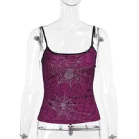 Women's Camisole Tank Tops Printing Sexy Spider Web sku image 1