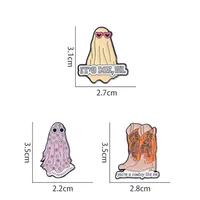 Cartoon Style Cute Cowboy Style Letter Flower Boots Alloy Stamping Stoving Varnish Plating Unisex Brooches main image 7
