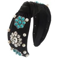 Women's Vacation Modern Style Classic Style Color Block Alloy Glass Inlay Rhinestones Glass Hair Band sku image 4