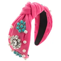 Women's Vacation Modern Style Classic Style Color Block Alloy Glass Inlay Rhinestones Glass Hair Band sku image 3