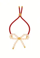 Wholesale Jewelry Elegant Classic Style Bow Knot Imitation Pearl Copper Bracelets main image 7