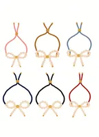 Wholesale Jewelry Elegant Classic Style Bow Knot Imitation Pearl Copper Bracelets main image 2