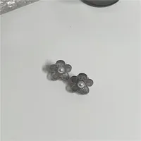 Women's Sweet Simple Style Flower Plastic Inlay Rhinestones Hair Claws sku image 3
