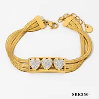 304 Stainless Steel White Gold Plated Gold Plated Casual Modern Style Inlay Solid Color Rhinestones Bracelets Necklace sku image 4