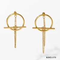 Wholesale Jewelry Casual Solid Color 304 Stainless Steel No Inlaid 16K Gold Plated White Gold Plated Gold Plated Bracelets Earrings Necklace sku image 20