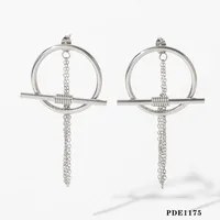 Wholesale Jewelry Casual Solid Color 304 Stainless Steel No Inlaid 16K Gold Plated White Gold Plated Gold Plated Bracelets Earrings Necklace sku image 24