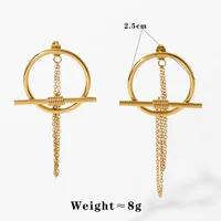 Wholesale Jewelry Casual Solid Color 304 Stainless Steel No Inlaid 16K Gold Plated White Gold Plated Gold Plated Bracelets Earrings Necklace main image 8