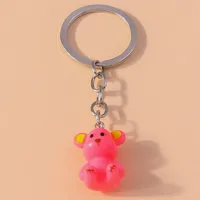 Cartoon Style Animal Synthetic Resin Alloy Keychain main image 4
