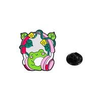 Cartoon Style Cute Frog Alloy Stamping Stoving Varnish Plating Unisex Brooches sku image 70