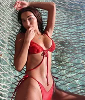 Women's Solid Color 2 Pieces Set Bikinis Swimwear main image 5