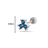 Ear Cartilage Rings & Studs Fashion Geometric Copper Plating Artificial Gemstones sku image 14