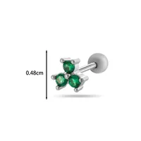 Ear Cartilage Rings & Studs Fashion Geometric Copper Plating Artificial Gemstones sku image 17