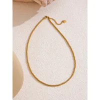 Wholesale Jewelry Casual Elegant Luxurious Round 302 Stainless Steel Necklace sku image 1