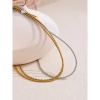 Wholesale Jewelry Casual Elegant Luxurious Round 302 Stainless Steel Necklace main image 6