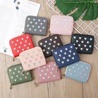Korean Hollow Glitter Heart Coin Purse sku image 1