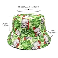 Unisex Retro Animal Tree Printing Wide Eaves Bucket Hat main image 5