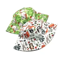 Unisex Retro Animal Tree Printing Wide Eaves Bucket Hat main image 3