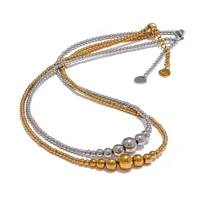Wholesale Jewelry Casual Elegant Luxurious Round 302 Stainless Steel Necklace main image 2