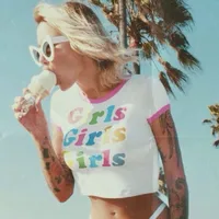Women's T-shirt Short Sleeve T-Shirts Printing Streetwear Letter main image 4