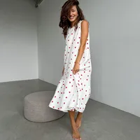 Home Outdoor Sweet Heart Shape Cotton Pajama Sets main image 1