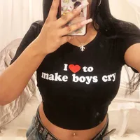 Women's T-shirt Half Sleeve T-Shirts Streetwear Letter Heart Shape main image 1