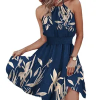 Women's Regular Dress Vacation Halter Neck Sleeveless Printing Knee-Length Holiday Beach main image 5
