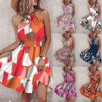 Women's Regular Dress Vacation Halter Neck Sleeveless Printing Knee-Length Holiday Beach main image 1