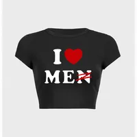 Women's T-shirt Sleeveless T-Shirts Simple Style Letter Heart Shape sku image 9