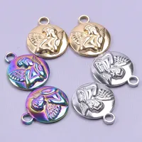 1 Piece 304 Stainless Steel Angel Pendant main image 1