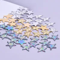 1 Piece 18 * 20mm Hole 1~1.9mm 304 Stainless Steel 18K Gold Plated Pentagram Polished Pendant main image 4