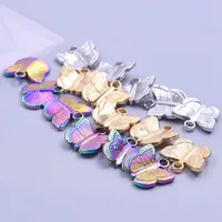 1 Piece 304 Stainless Steel Butterfly Pendant main image 1