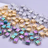 1 Piece 304 Stainless Steel Lock Pendant main image 4