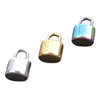 1 Piece 304 Stainless Steel Lock Pendant main image 3