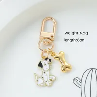 Elegant Cute Rock Animal Letter Alloy Asymmetrical Keychain main image 2