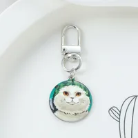 Elegant Cute Simple Style Animal Round Alloy Keychain main image 3