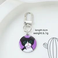 Elegant Cute Simple Style Animal Round Alloy Keychain main image 9