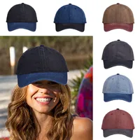 Unisex Retro Punk Roman Style Splicing Patchwork Curved Eaves Baseball Cap main image 9