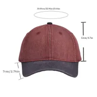 Unisex Retro Punk Roman Style Splicing Patchwork Curved Eaves Baseball Cap main image 8