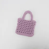 Unisex Cotton Grid Streetwear Open Square Bag main image 5