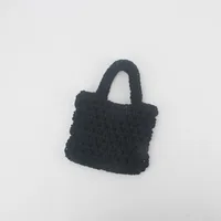 Unisex Cotton Grid Streetwear Open Square Bag sku image 4