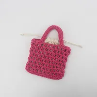 Unisex Cotton Grid Streetwear Open Square Bag sku image 13