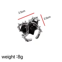 Elegant Classic Style Cool Style Heart Shape Alloy Wholesale Open Rings main image 5