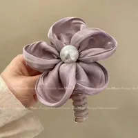 Women's Simple Style Flower Cloth Hair Tie main image 2