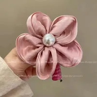 Women's Simple Style Flower Cloth Hair Tie sku image 2