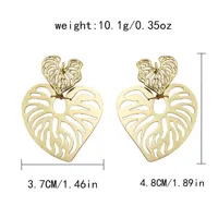 1 Pair Vacation Bohemian Round Heart Shape Patchwork Plating Inlay 304 Stainless Steel Natural Stone 14K Gold Plated Drop Earrings main image 9