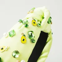 Women's Cute Sweet Fruit Alloy Glass Inlay Glass Hair Band main image 4